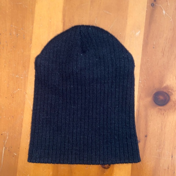 black athletic outdoor durable long beanie grunge active wear fashion headwear - Picture 4 of 10